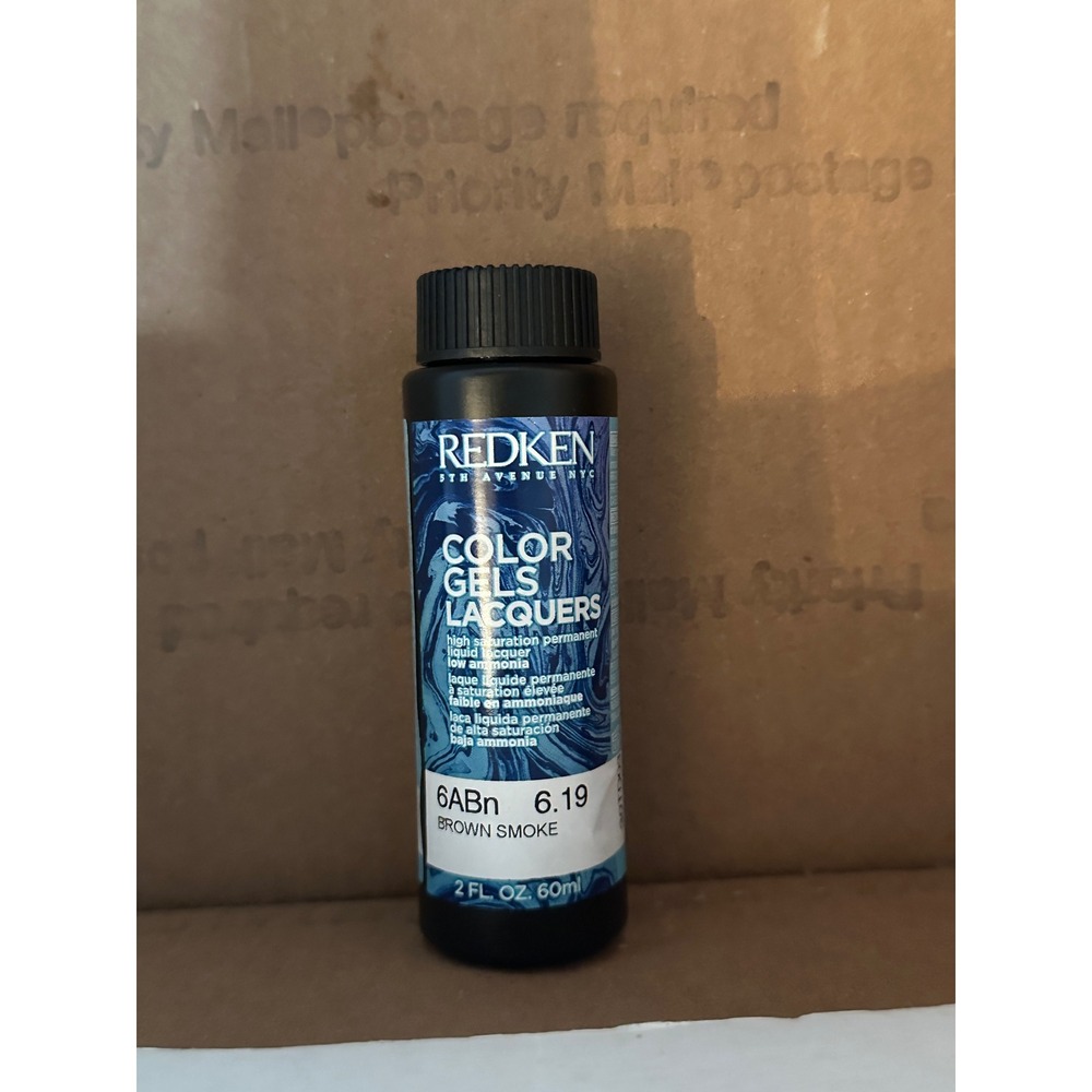 Redken Color Gels Lacquers 6ABn Brown Smoke Permanent Liquid Color 2oz